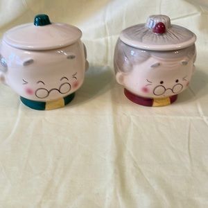 Grandpa and grandma mugs with lid